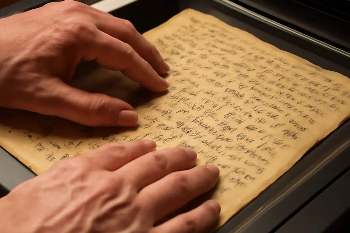 Aîné inuit enregistrant un récit oral pour un projet d’archivage numérique