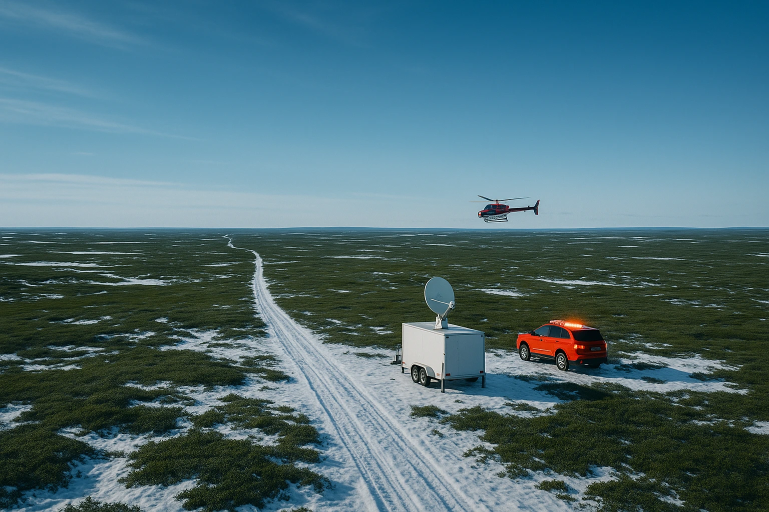 Opération de recherche et sauvetage dans la toundra vaste du Grand Nord québécois
