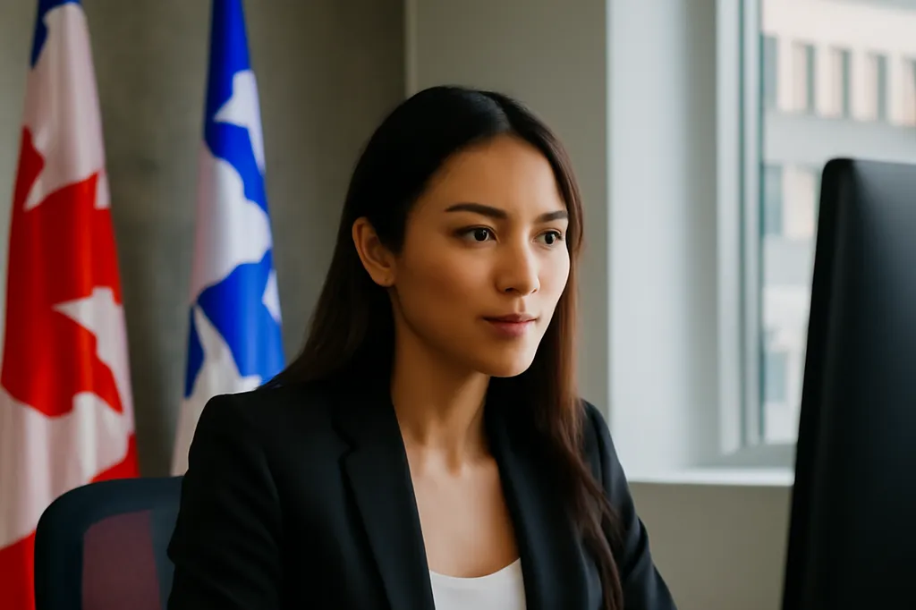 Bureau municipal d'un village nordique du Nunavik