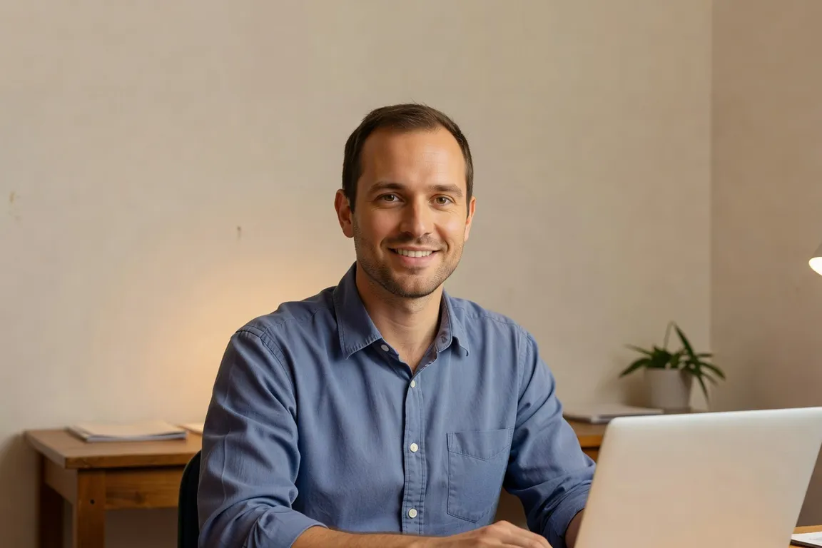 Portrait de Marc-André Beaulieu, agent de liaison numérique