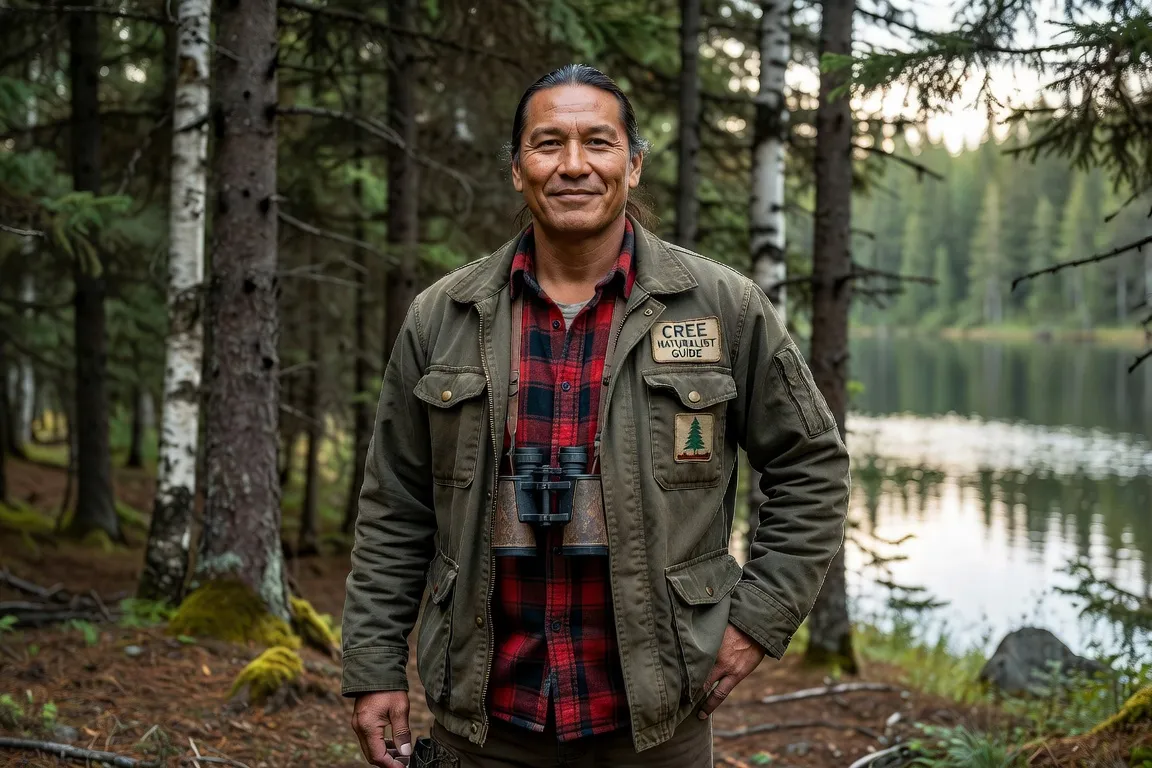 Portrait éditorial d'un guide touristique cri dans la forêt boréale d'Eeyou Istchee