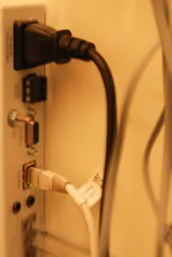 Vue arrière du serveur installé au Nunavik